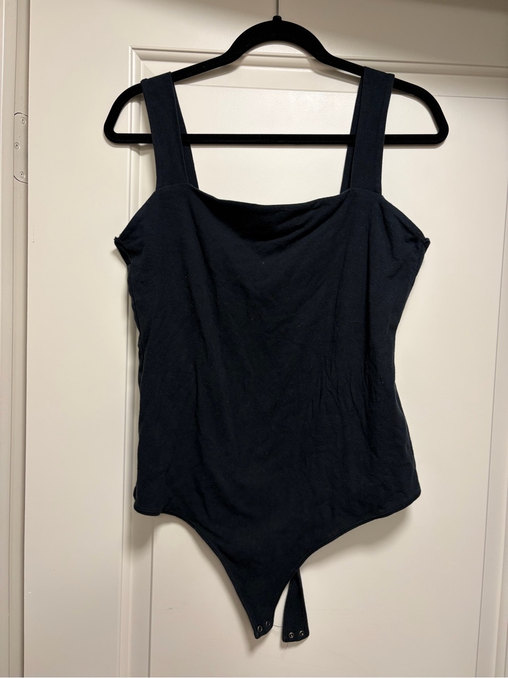 Abercrombie & Fitch Black Square-Neck Bodysuit